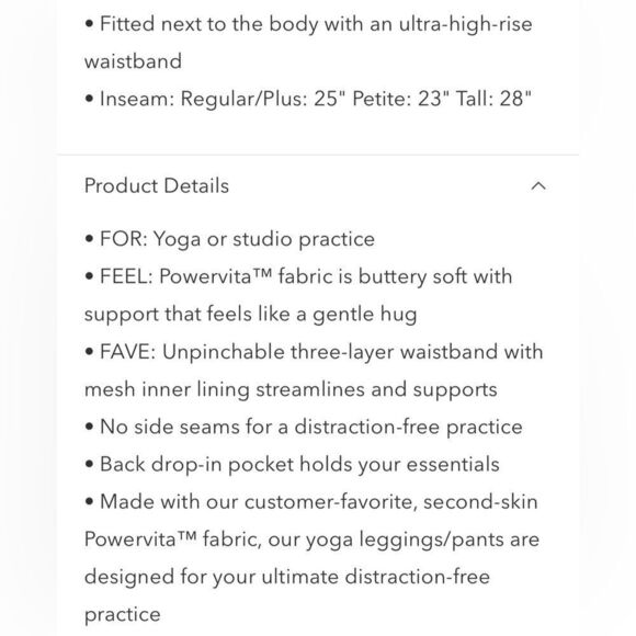 NWT Ultra High Rise Elation 7/8 Navy Tight Size XS - Picture 8 of 8